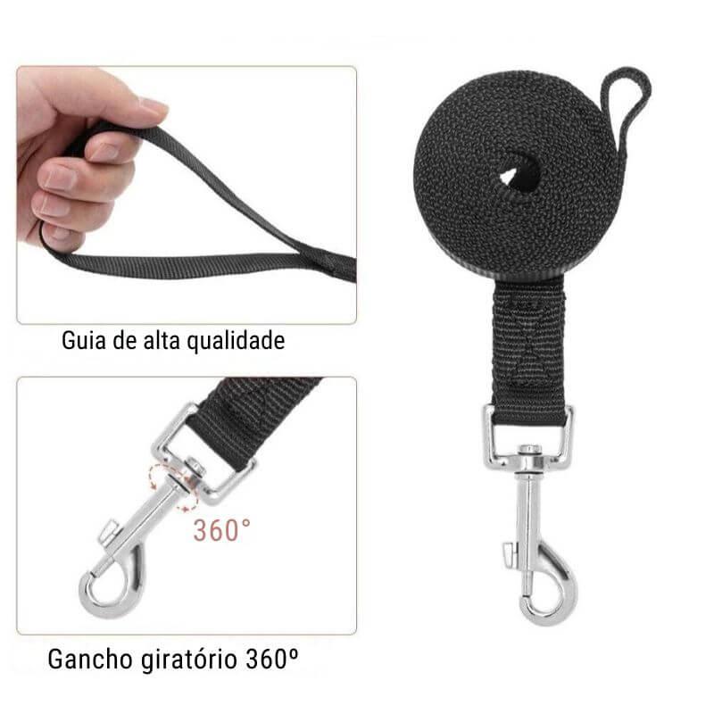 Coleira Peitoral com Fecho de Velcro e Guia Refletiva para Cachorros e Gatos – Conforto e Segurança para Pets