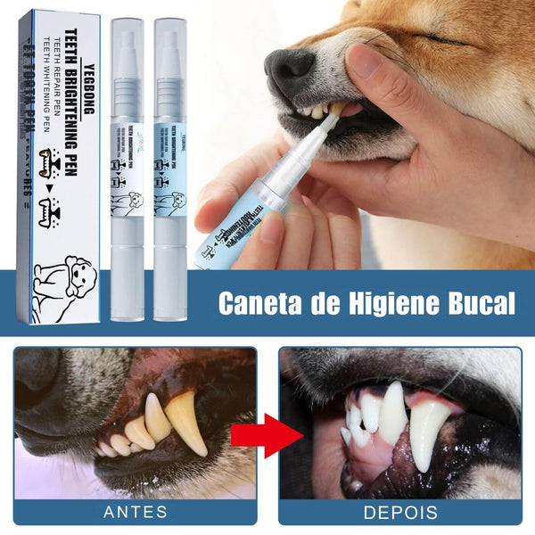 Caneta de Higiene Bucal para Pets | Elimina Mau Hálito