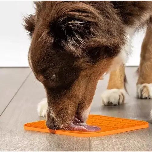 Tapete Comedouro Lento Interativo com Ventosas de Silicone – Reduz Ansiedade e Melhora a Digestão para Cães e Gatos