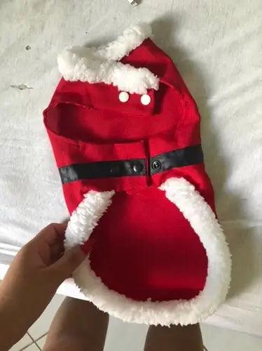 Roupa Fantasia de Natal Papai Noel para Pets | Para Porte pequeno, médio e grande