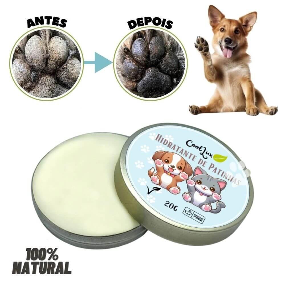 Hidratante Natural para Patas, Focinho e Calos | 100% Vegano e Seguro para Cães e Gatos