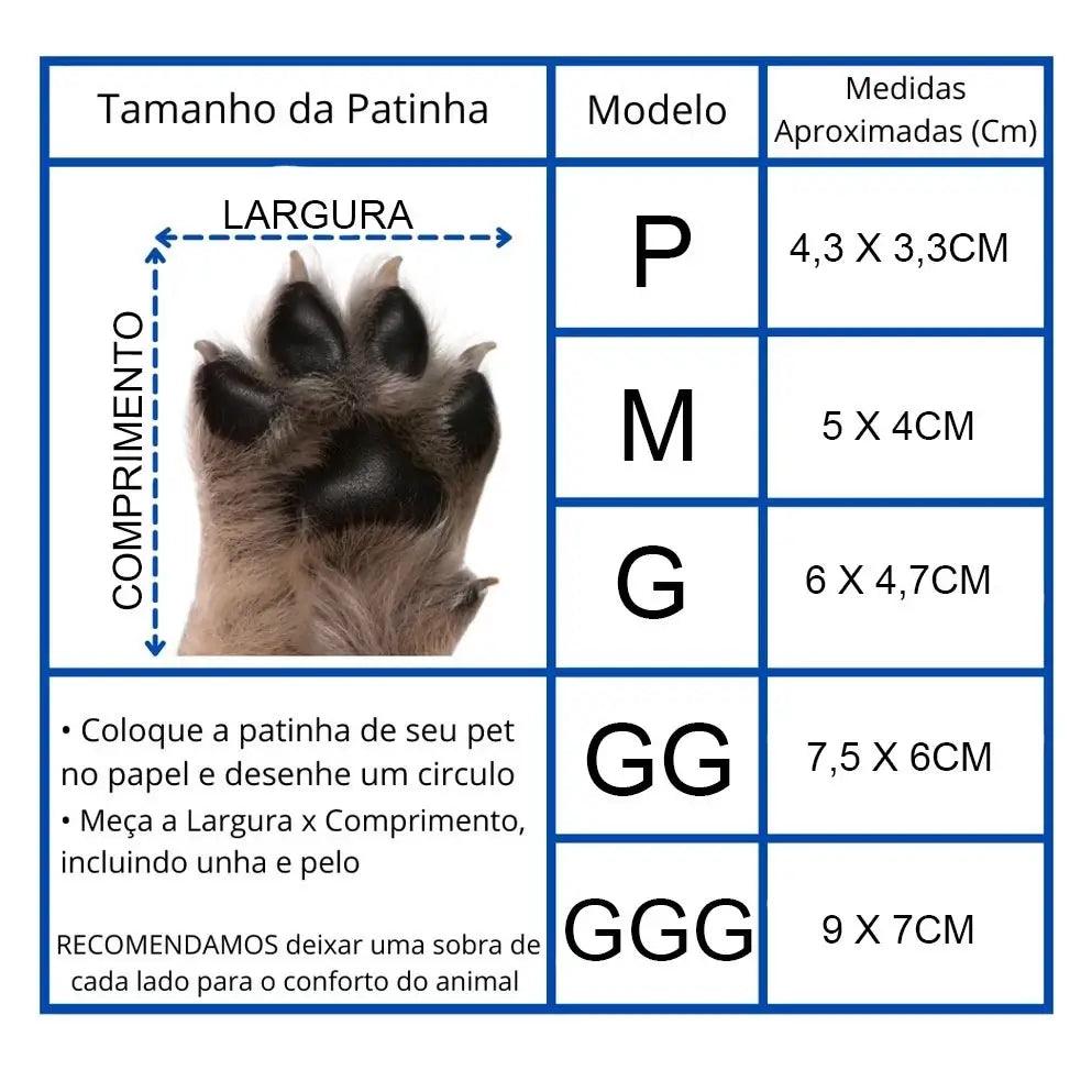 Bota Protetora Impermeável Antiderrapante para Pets