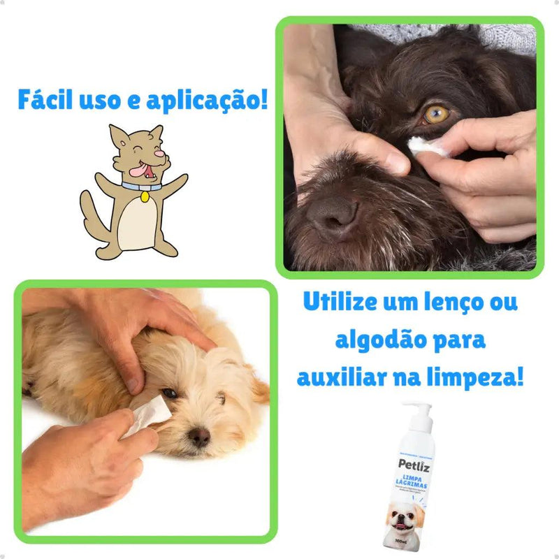 Limpador de Lágrimas para Cães e Gatos