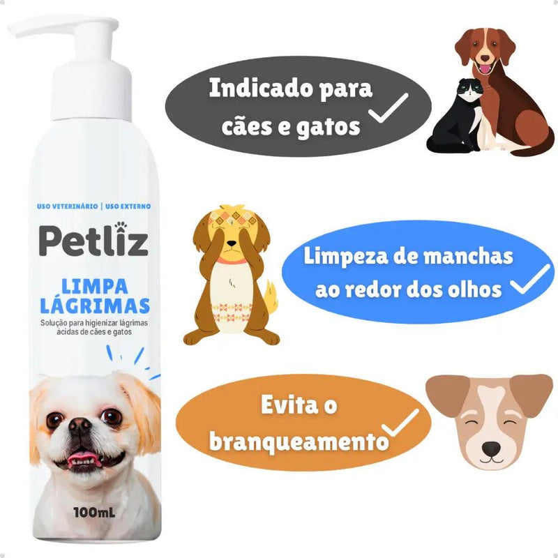 Limpador de Lágrimas para Cães e Gatos