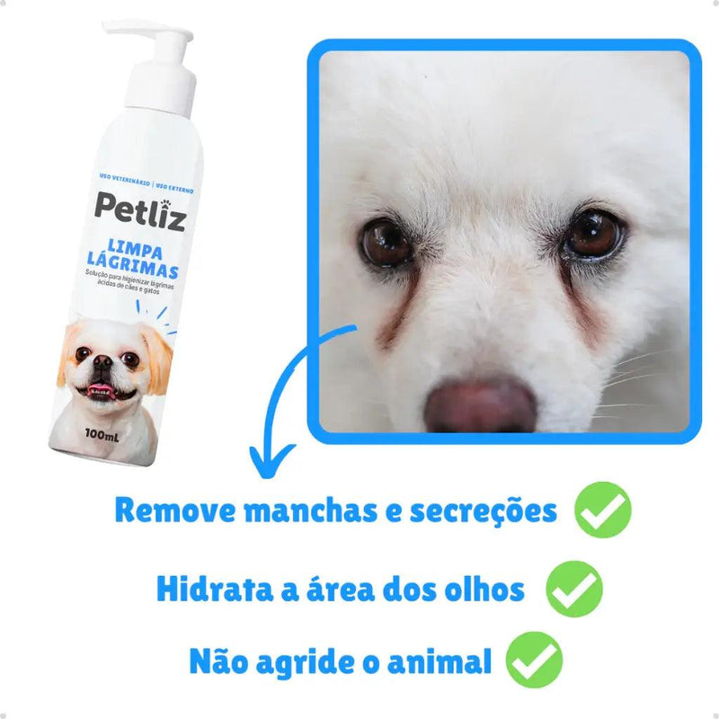 Limpador de Lágrimas para Cães e Gatos