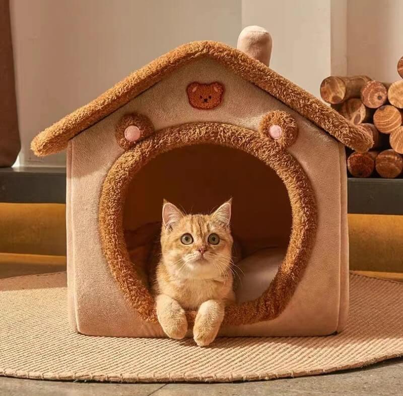 Casa Dobrável Aconchegante para Gatos e Cães Pequenos